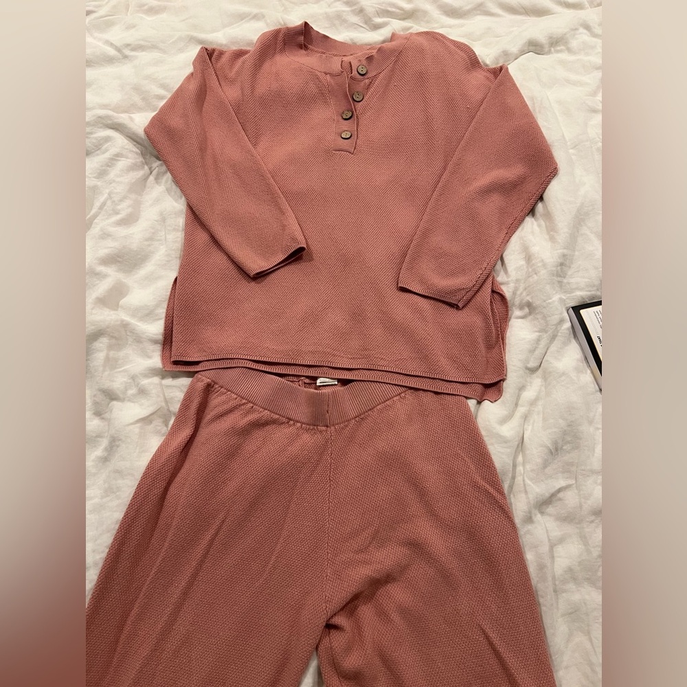 Pink sweat set